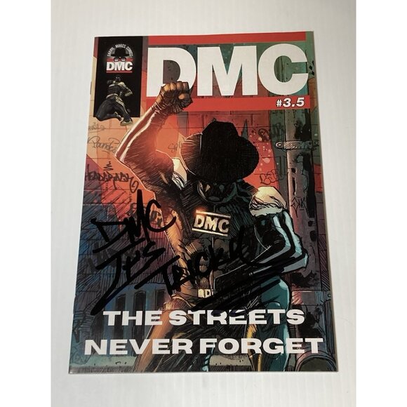 Run - @DMCMakesComics releases it Daryl \'DMC\' McDaniels Signed Comic Run DMC #3.5 The Streets Never Forget